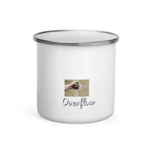 Enamel Mug White 12oz | Dels Design