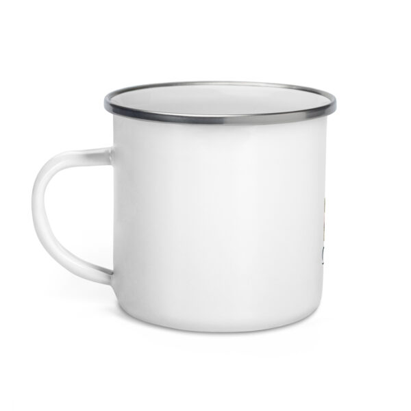 Enamel Mug White 12oz | Dels Design