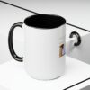 White Two-Tone Coffee Mugs, 15oz | Dels Design