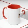 White Two-Tone Coffee Mugs, 15oz | Dels Design