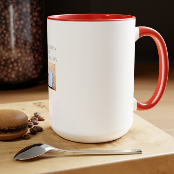 White Two-Tone Coffee Mugs, 15oz | Dels Design